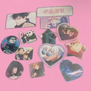 Anime Character Sticker Set